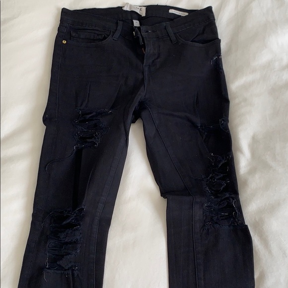 Frame Denim Pants - Frame denim black jeans